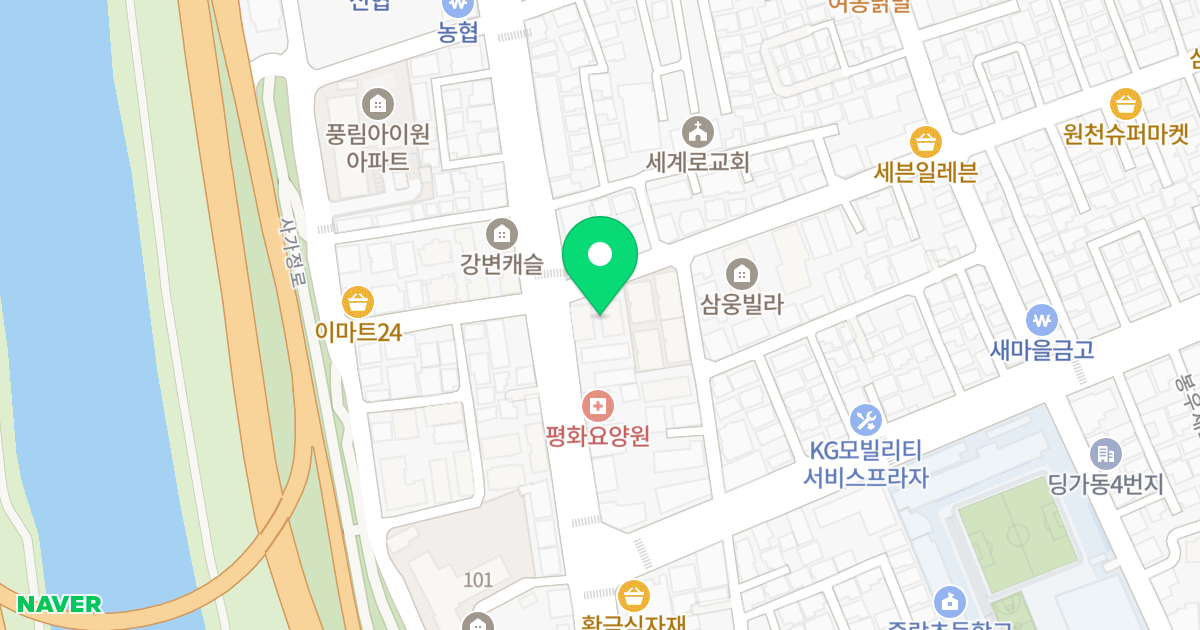 부티끄빌 위치 지도 - 서울특별시 중랑구 동일로109길 123