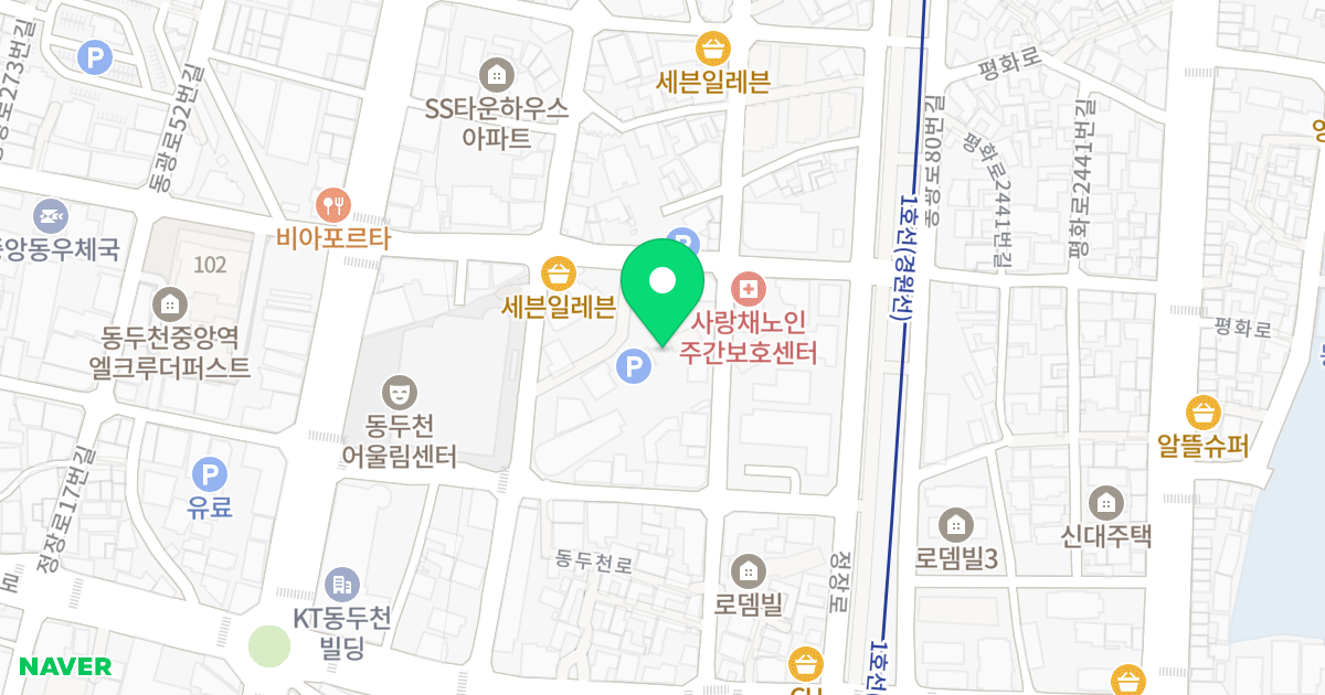 삼성빌리지 위치 지도 - 경기도 동두천시 동두천로 269