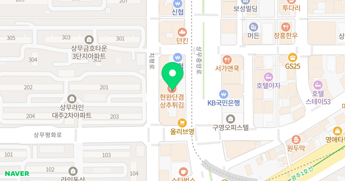 (1177-3) 위치 지도 - 광주광역시 서구 치평로 18