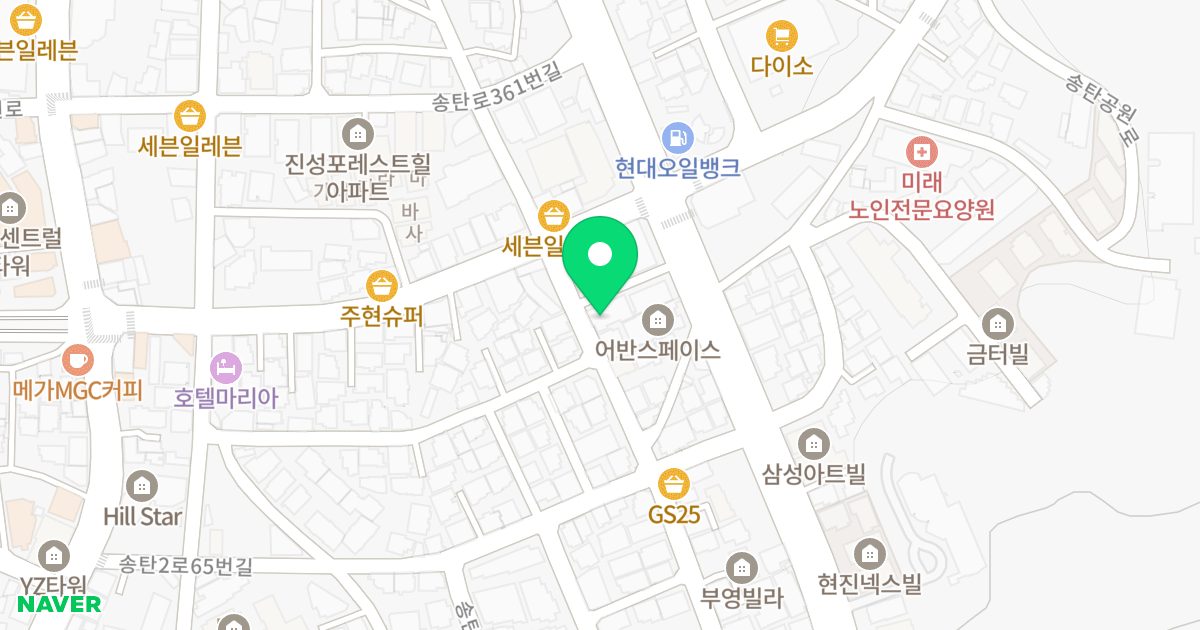 A동 위치 지도 - 경기도 평택시 송탄2로 72-2