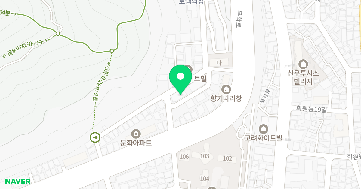 회원빌라 위치 지도 - 경상남도 창원시 마산회원구 회원서1길 36