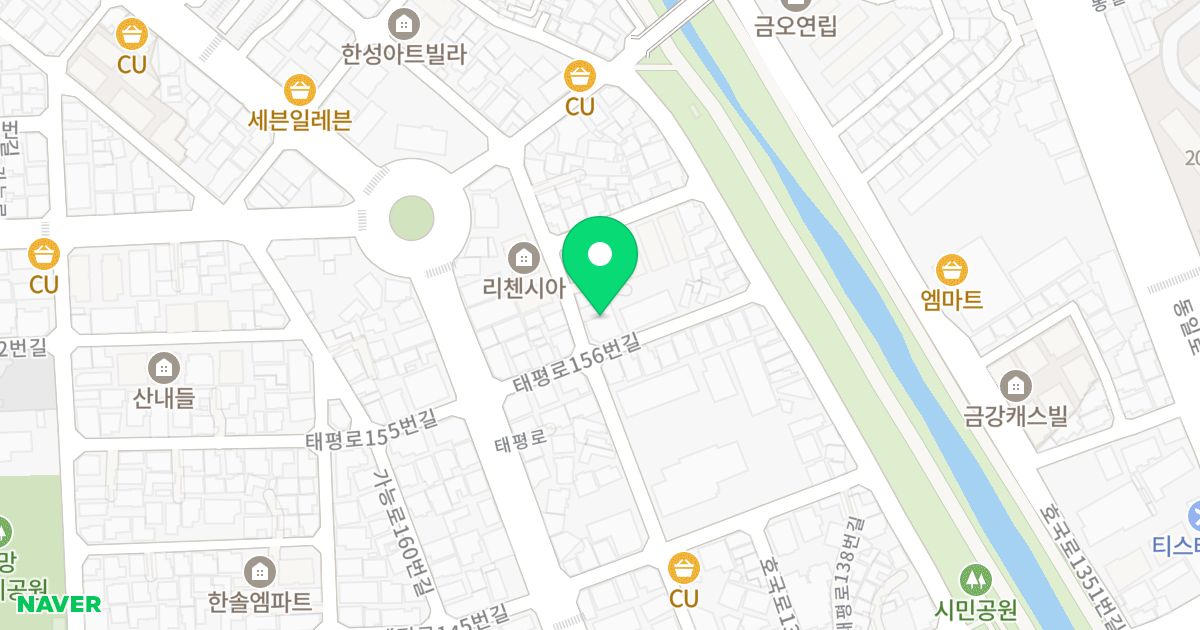 남우팰리스 위치 지도 - 경기도 의정부시 태평로156번길 13