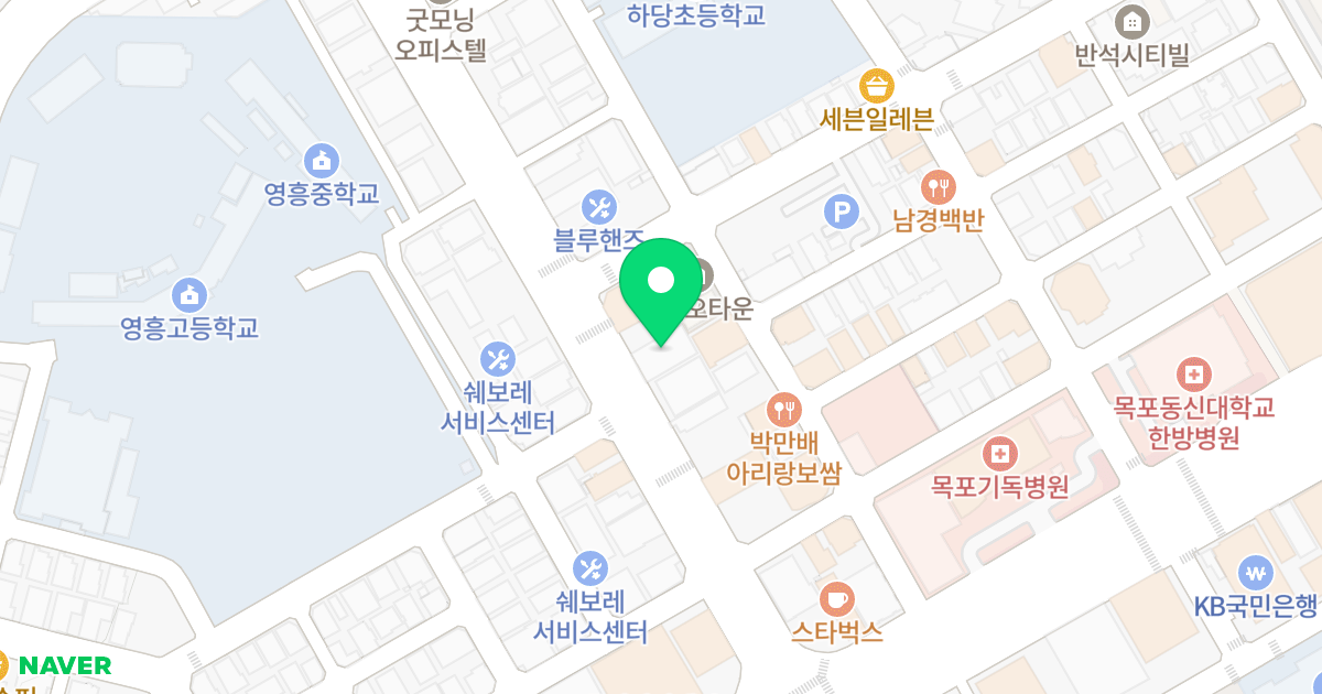 나이스오피스텔 위치 지도 - 전라남도 목포시 교육로 90