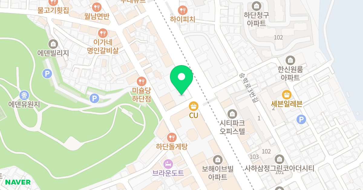 제이윤 빌딩 위치 지도 - 부산광역시 사하구 낙동대로 505
