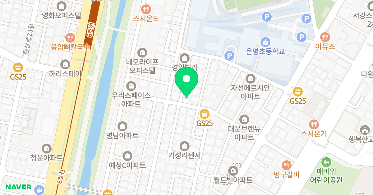 예그리나 6차 위치 지도 - 서울특별시 은평구 응암로29길 20