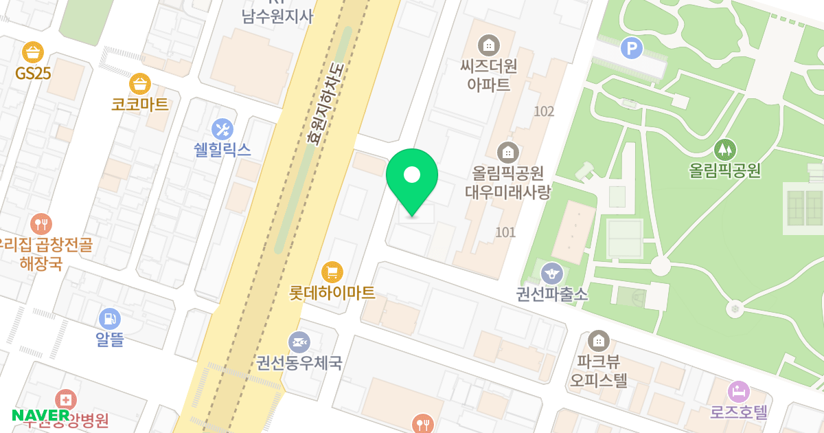 (1011-16) 위치 지도 - 경기도 수원시 권선구 권선로669번길 30
