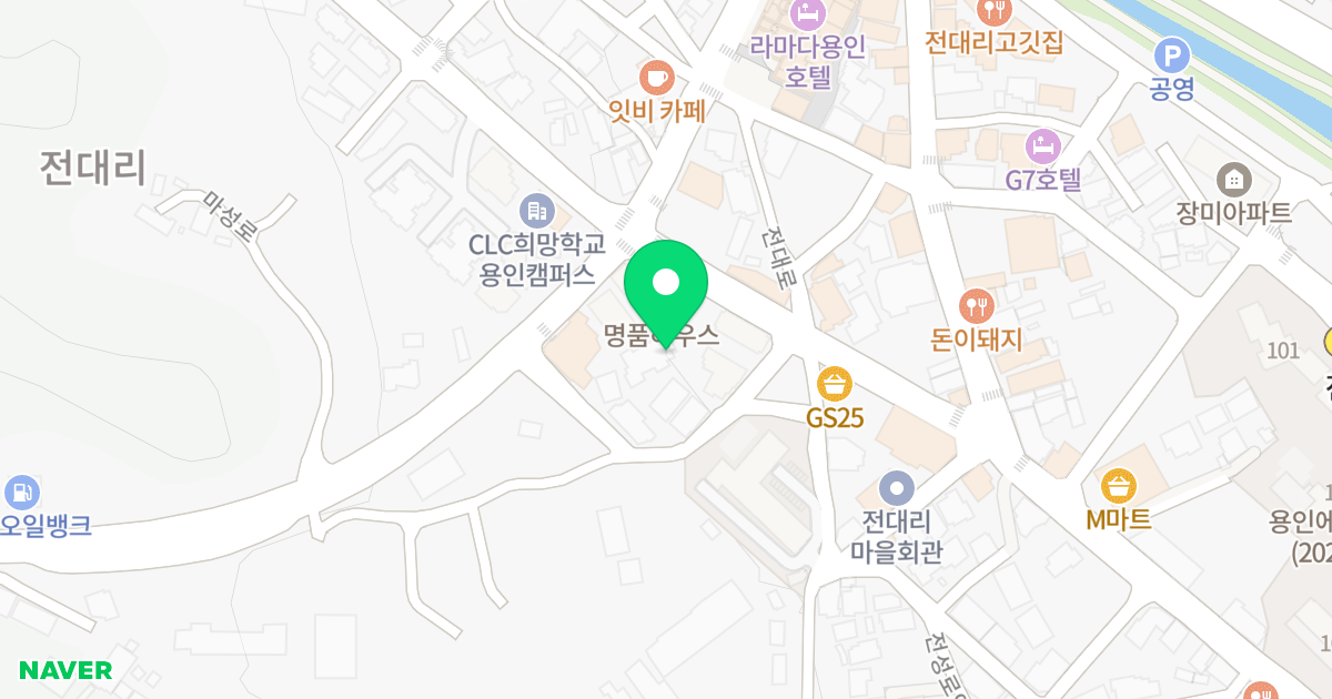 스마트시티 위치 지도 - 경기도 용인시 처인구 포곡읍 전대로 91