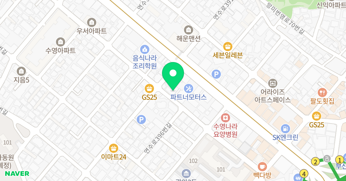 스타뷰타워22 위치 지도 - 부산광역시 수영구 망미번영로38번길 71