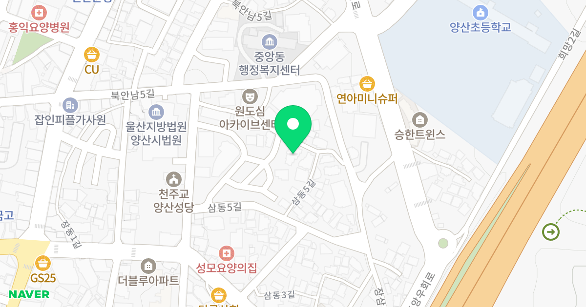 (339-1) 위치 지도 - 경상남도 양산시