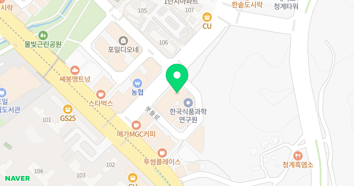 포일프라임 위치 지도 - 경기도 의왕시