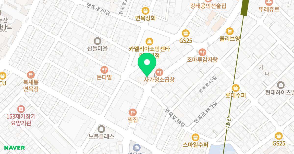 KG TOWER 위치 지도 - 서울특별시 중랑구 면목로 293
