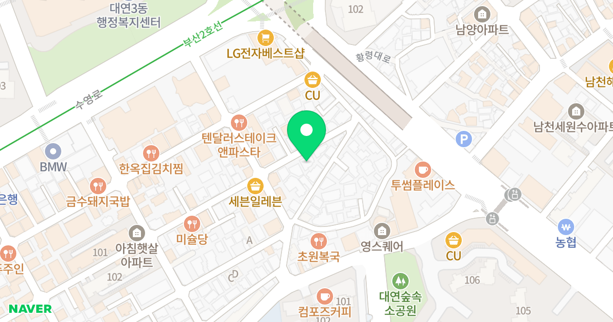 대동레미안 위치 지도 - 부산광역시 남구 용소로13번길 104