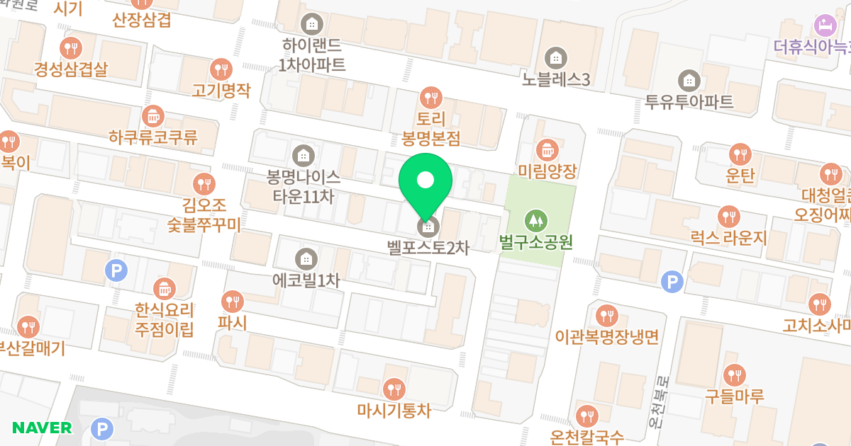 벨포스토 2차 위치 지도 - 대전광역시 유성구 온천북로33번길 22-25