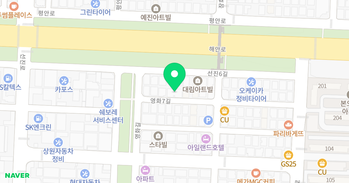 (1483-13) 위치 지도 - 경기도 안산시 상록구 영화7길 5-1