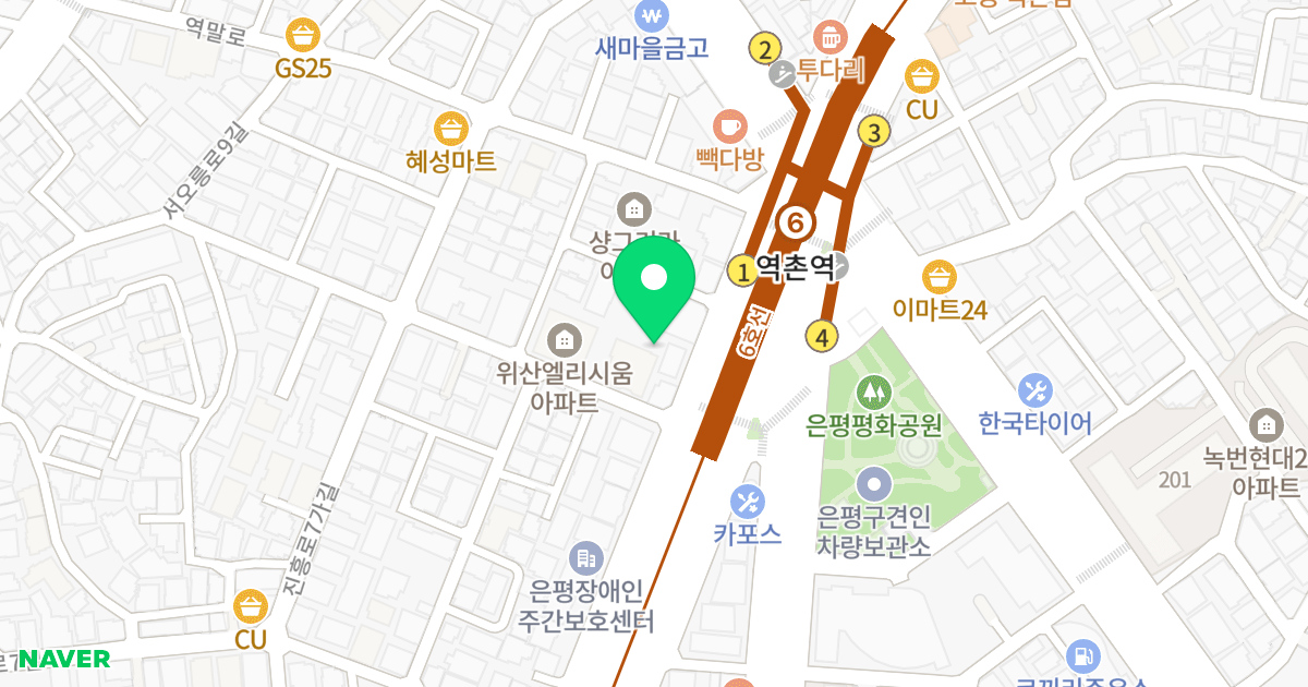 위산엘리시움 위치 지도 - 서울특별시 은평구 진흥로9길 2