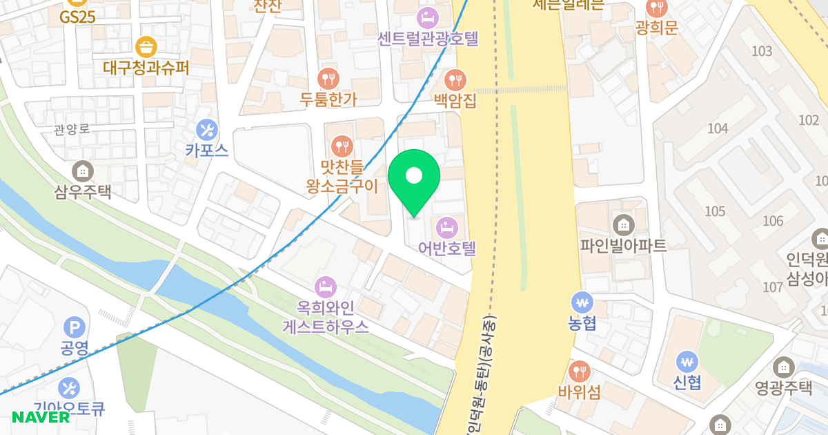 렉스타워 위치 지도 - 경기도 안양시 동안구 인덕원로30번길 97