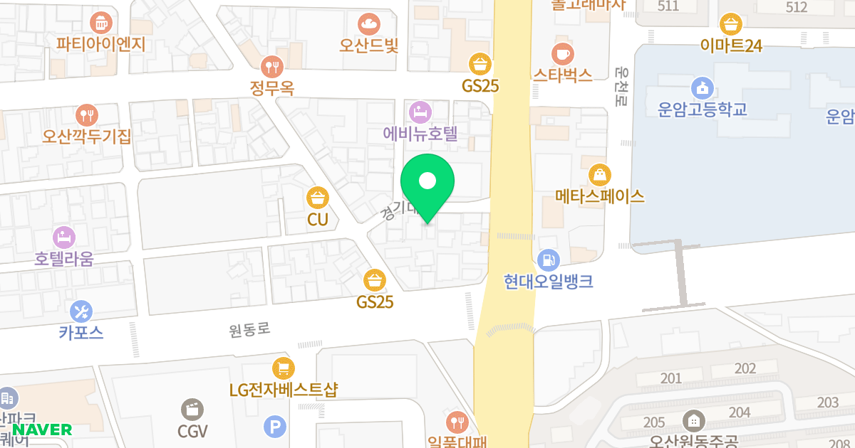 (787-10) 위치 지도 - 경기도 오산시 경기대로 207-9