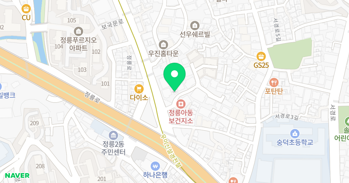 삼성홈타운 위치 지도 - 서울특별시 성북구 보국문로4길 7