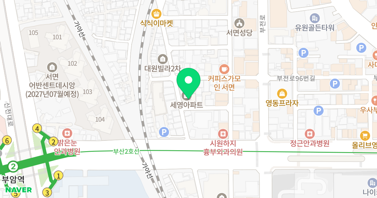 부전동건축물 위치 지도 - 부산광역시 부산진구 가야대로747번길 10-3
