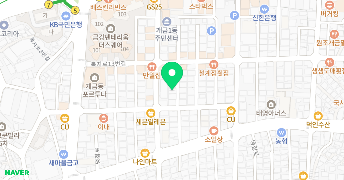 이룸 위치 지도 - 부산광역시 부산진구 복지로21번길 33-5