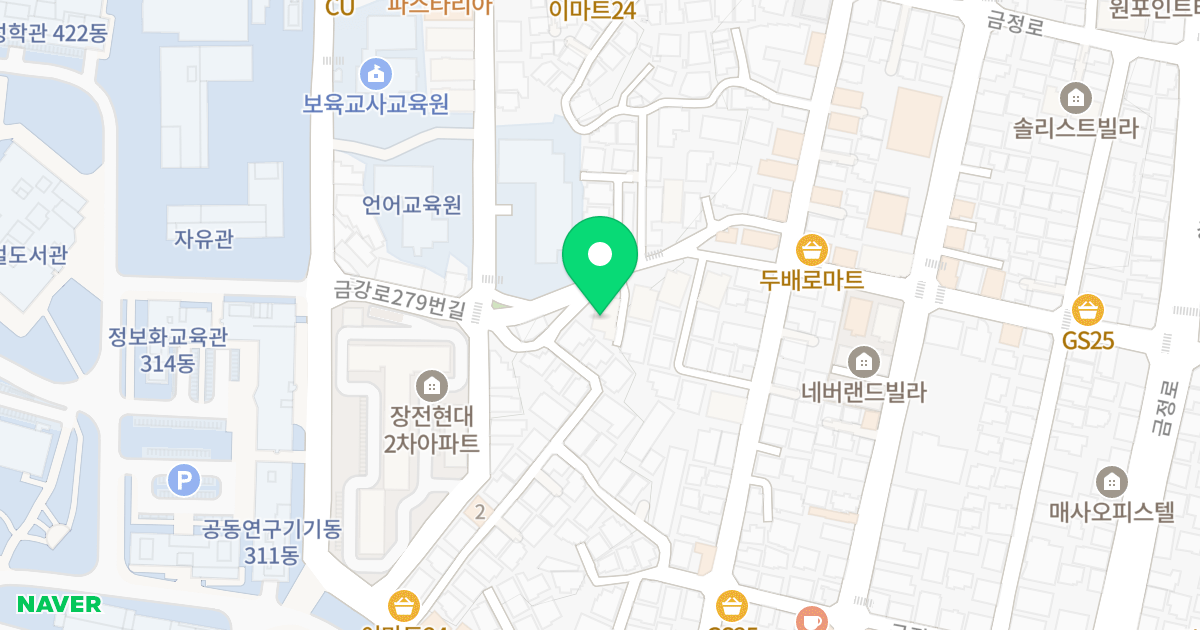 네버랜드112 위치 지도 - 부산광역시 금정구