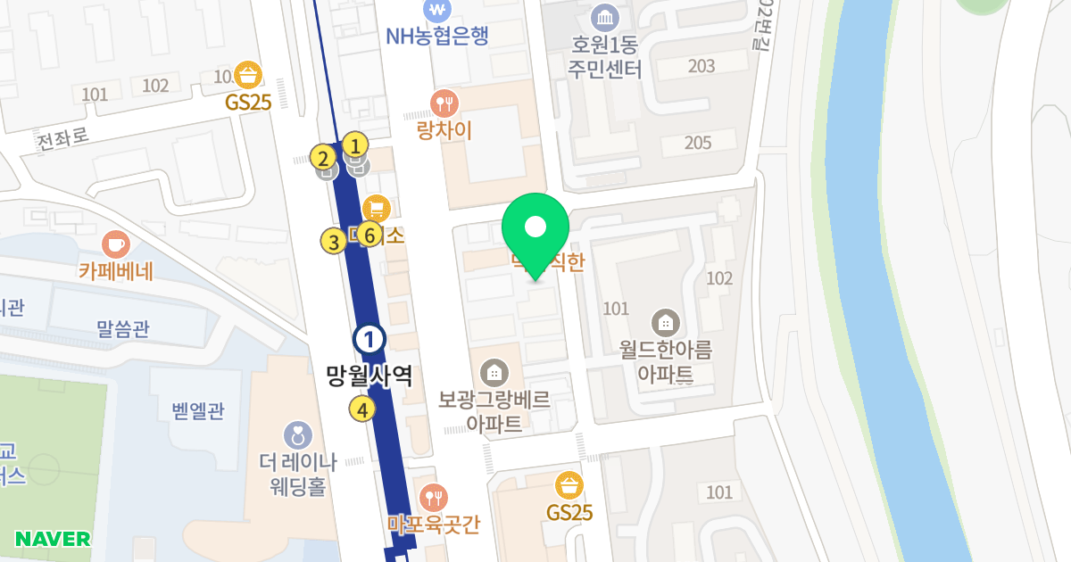 (458-3) 위치 지도 - 경기도 의정부시 평화로202번길 11-13
