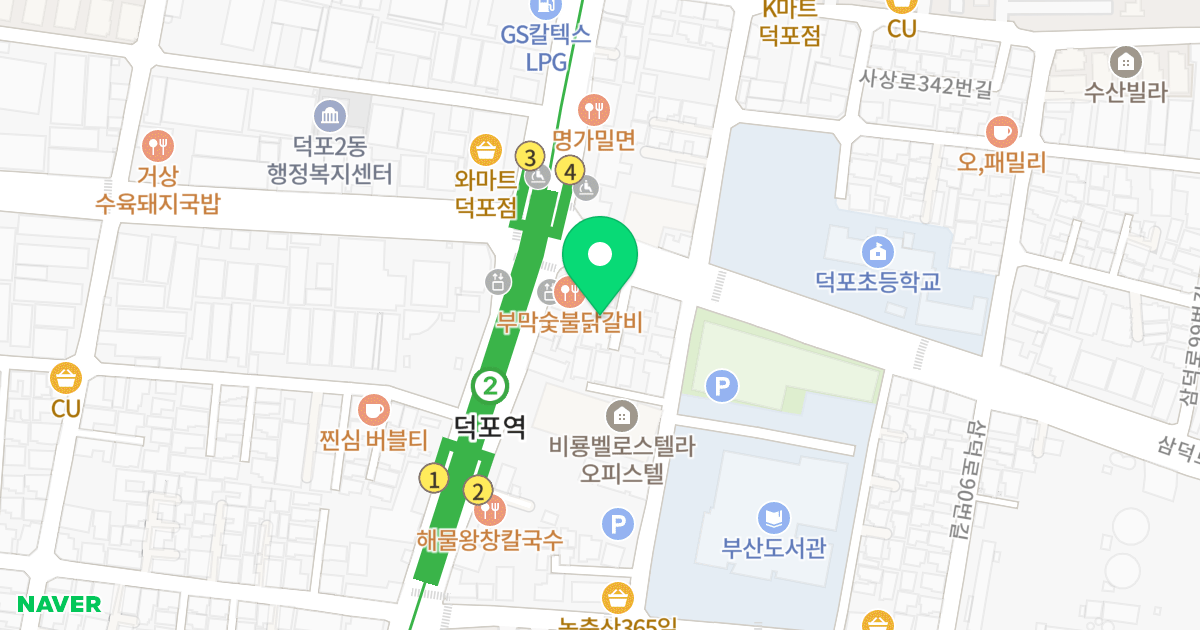 (416-48) 위치 지도 - 부산광역시 사상구 삼덕로 72-4