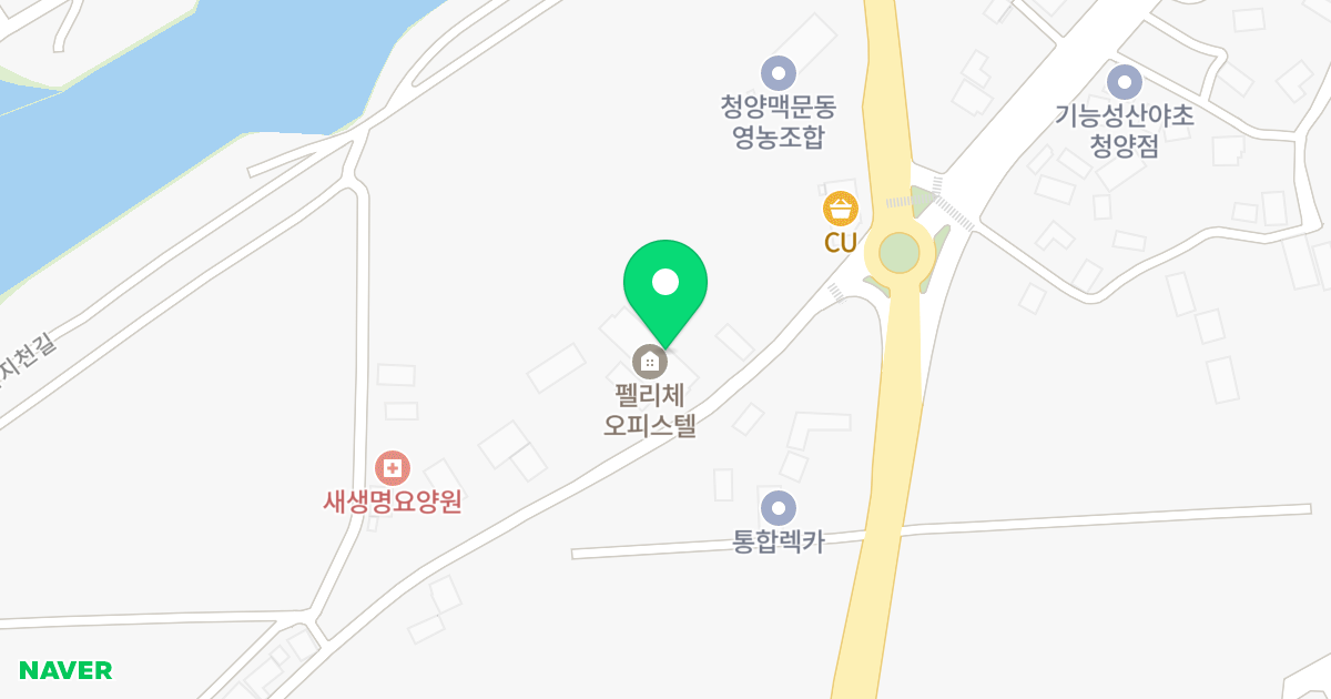 한성오피스텔 위치 지도 - 충청남도 청양군 청양읍 돌담불길 65
