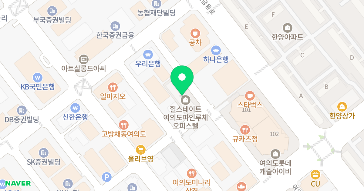 힐스테이트 여의도 파인루체 위치 지도 - 서울특별시 영등포구 여의대방로69길 19