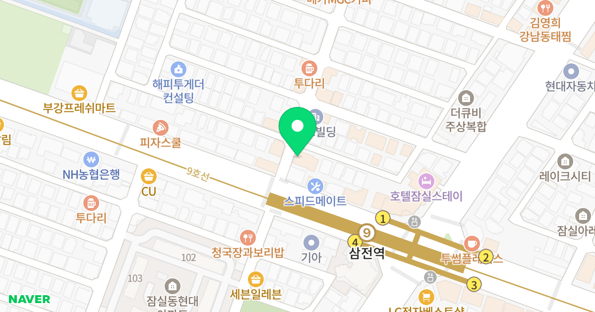 뜨레피움2차 위치 지도 - 서울특별시 송파구 백제고분로19길 4