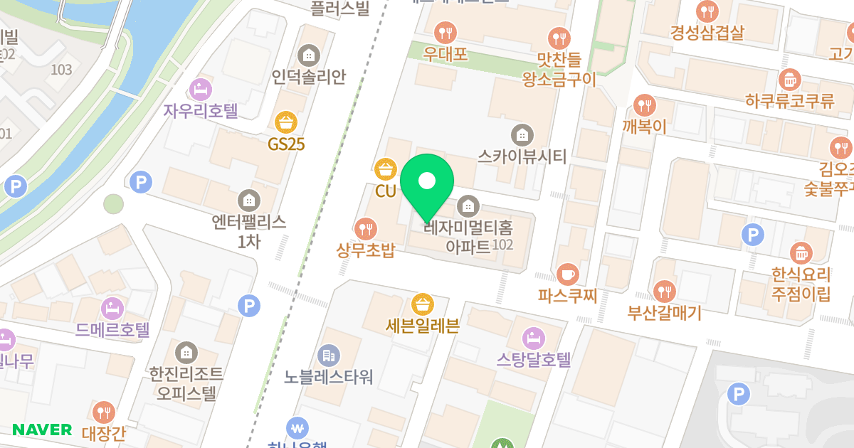 레자미 멀티홈 위치 지도 - 대전광역시 유성구 온천북로 7