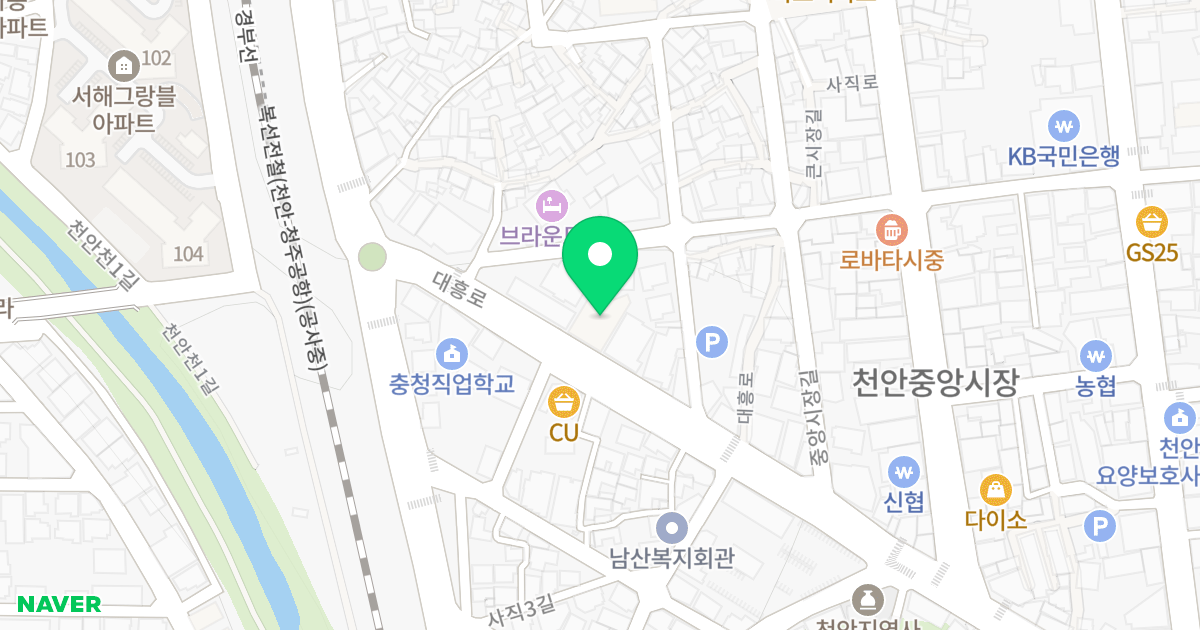 펜타폴리스8차 위치 지도 - 충청남도 천안시 동남구 대흥로 142