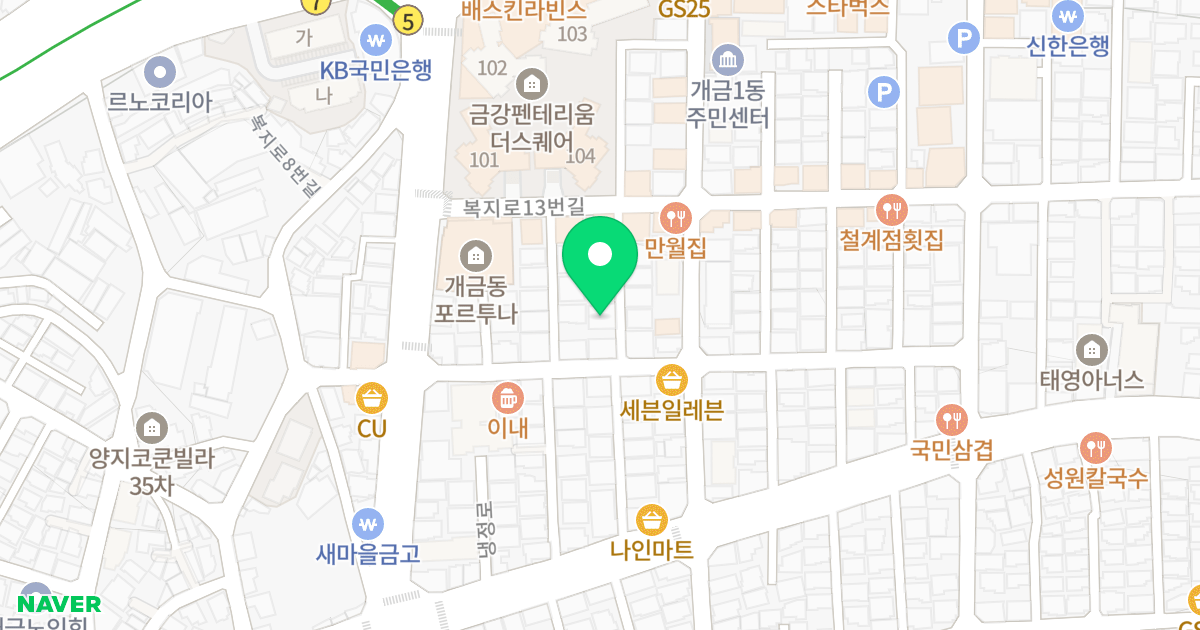 프라임 위치 지도 - 부산광역시 부산진구 복지로21번길 19-5