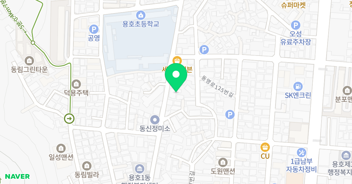 제네스빌 위치 지도 - 부산광역시 남구 용호로42번길 111