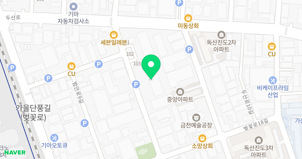 SHIN YOUNG 위치 지도 - 서울특별시 금천구 범안로11길 60