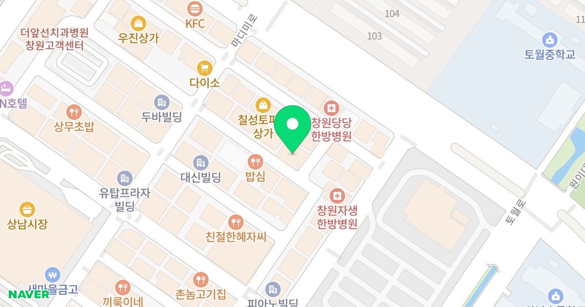 스카이벨리 위치 지도 - 경상남도 창원시 성산구 마디미로9번길 9
