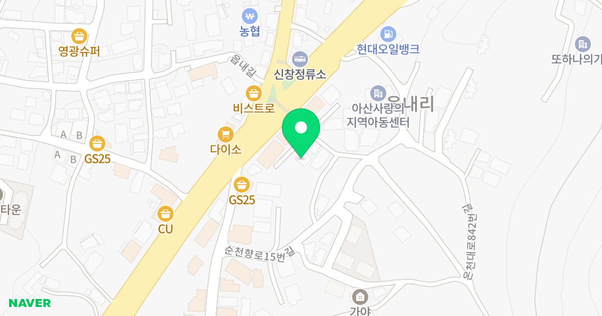 (480-7) 위치 지도 - 충청남도 아산시 신창면 온천대로 832-4