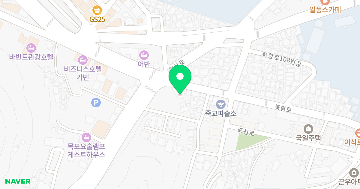 유달오피스텔 위치 지도 - 전라남도 목포시 북항로 125