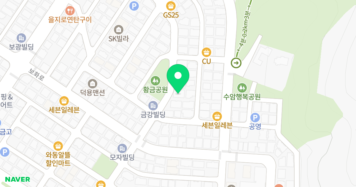 파인캐슬 위치 지도 - 경기도 안산시 단원구 보배4길 26