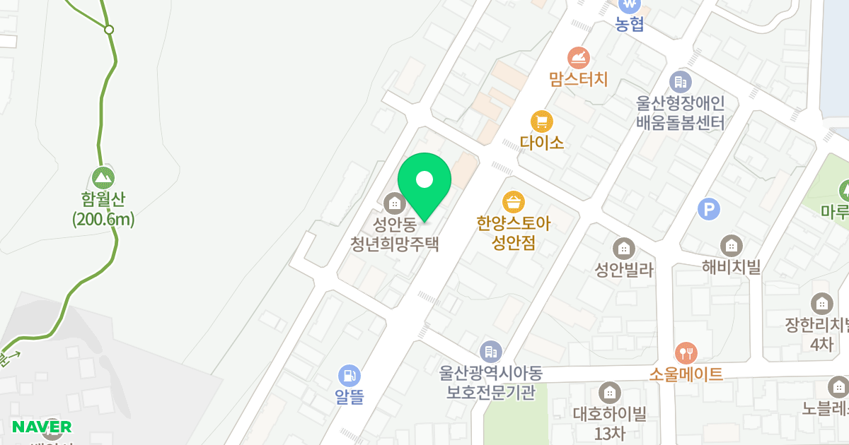(393-10) 위치 지도 - 울산광역시 중구
