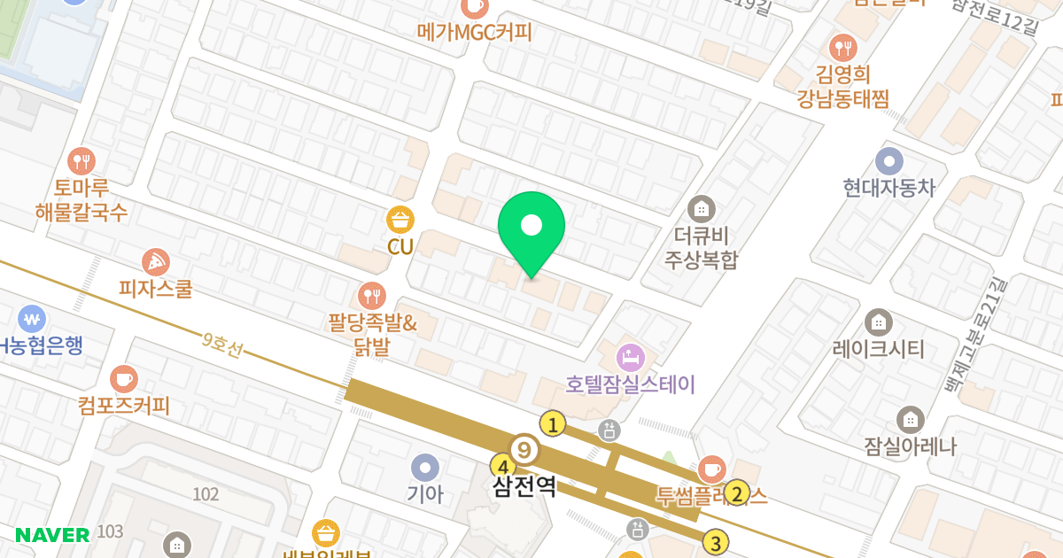 나인팰리스 위치 지도 - 서울특별시 송파구 삼전로7길 9