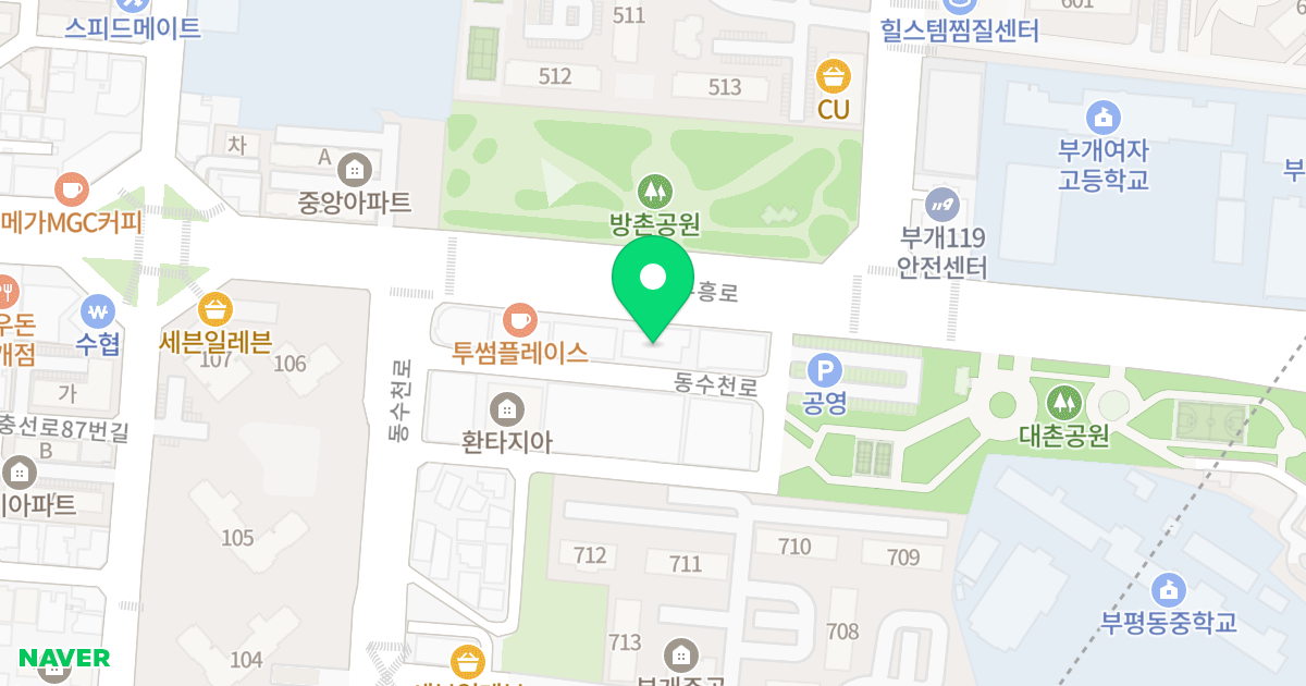 골든마운틴 위치 지도 - 인천광역시 부평구 부흥로 416