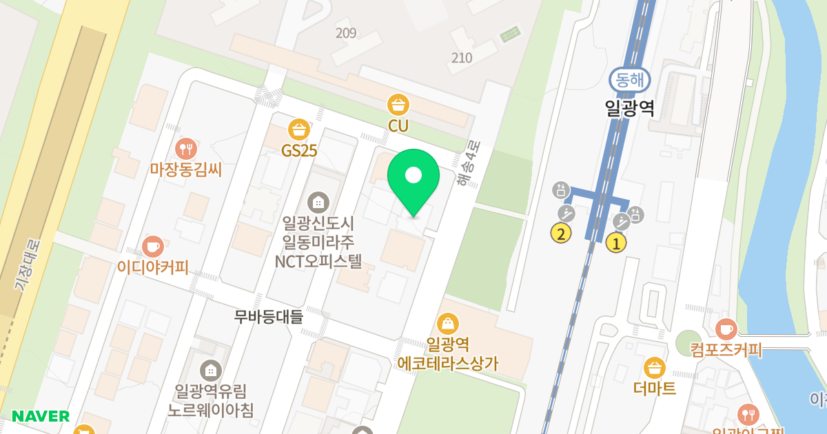 일광역 더퍼스트 오션뷰 위치 지도 - 부산광역시 기장군 일광읍 해송4로 23