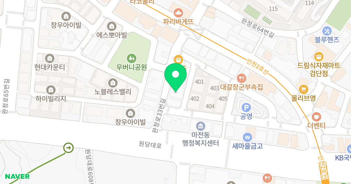 에비앙빌 위치 지도 - 인천광역시 서구