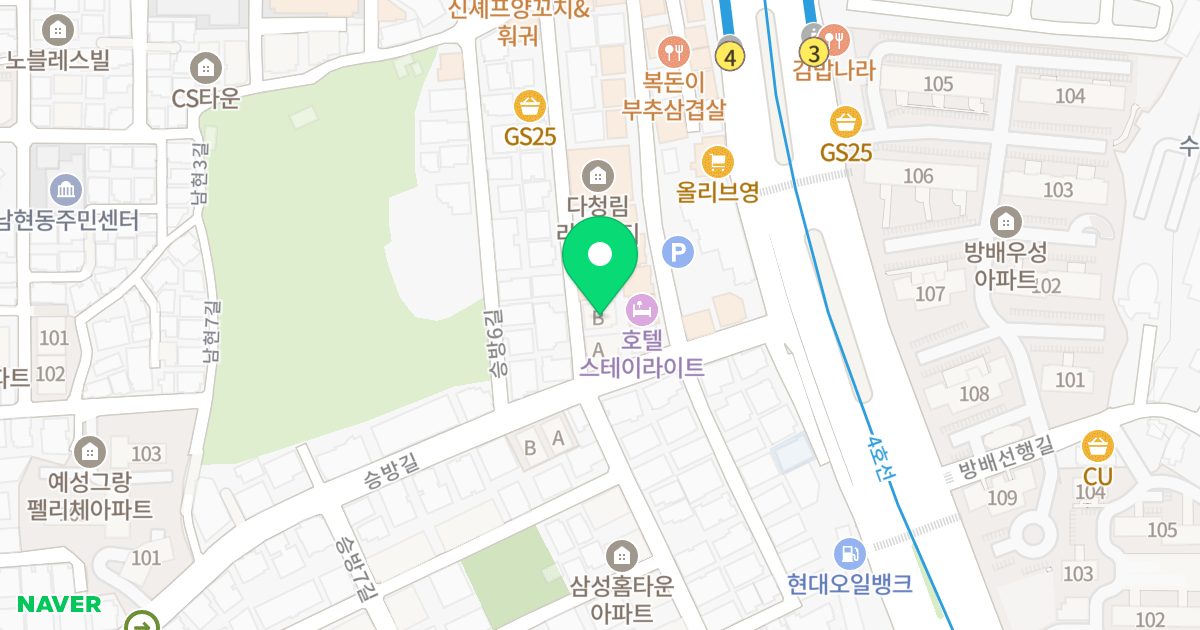 (602-27) 위치 지도 - 서울특별시 관악구 승방4길 6