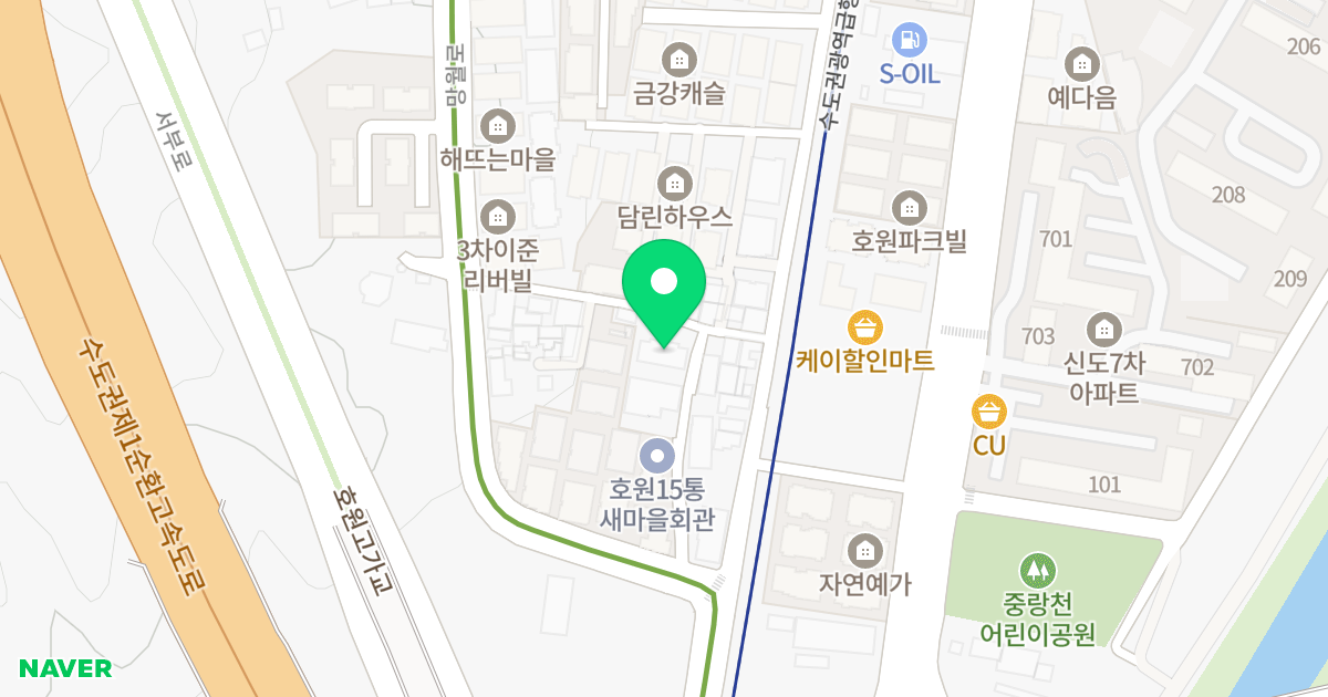 현대탑캐슬 위치 지도 - 경기도 의정부시 망월로 95-17