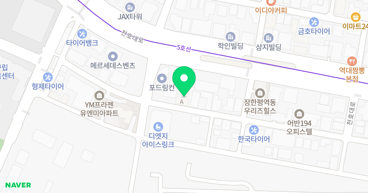 KG TOWER 위치 지도 - 서울특별시 성동구 자동차시장1길 21