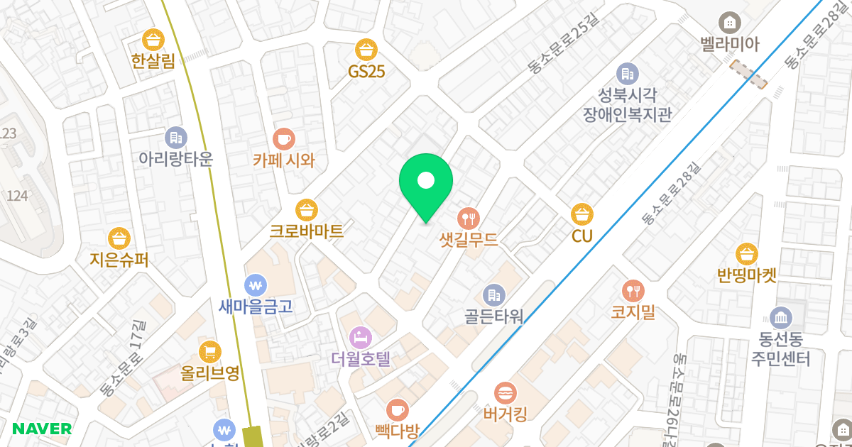 디와이주택 위치 지도 - 서울특별시 성북구