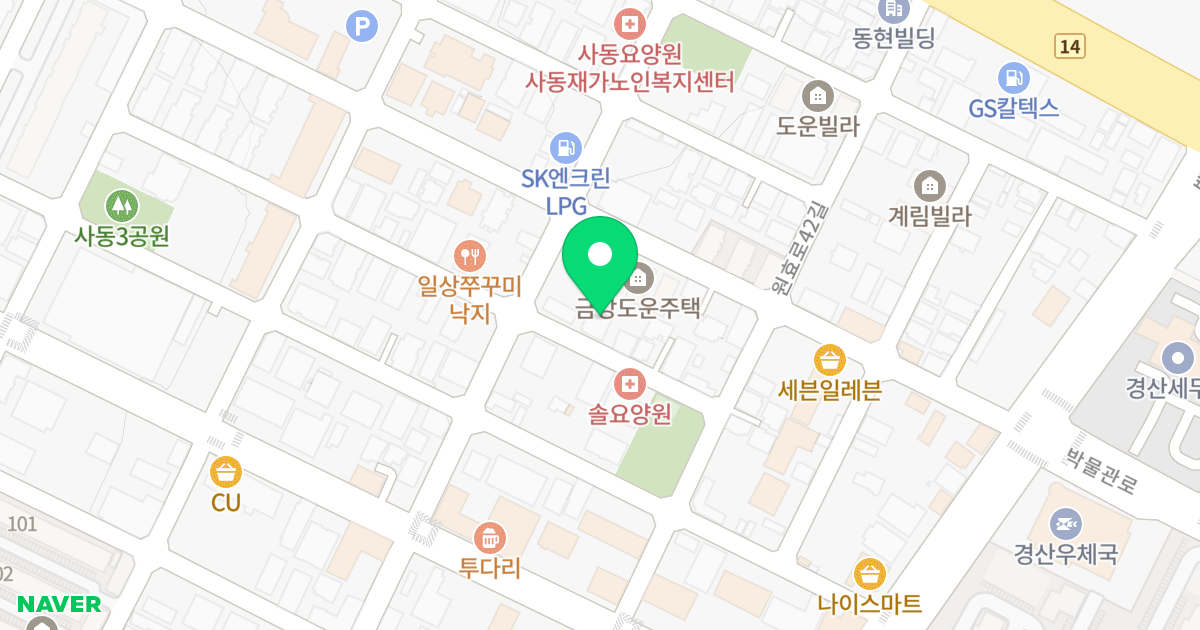 (580-5) 위치 지도 - 경상북도 경산시