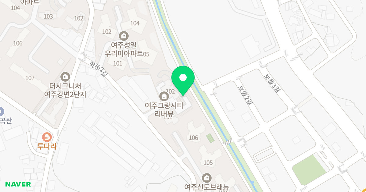 그랑시티 위치 지도 - 경기도 여주시 학동2길 30